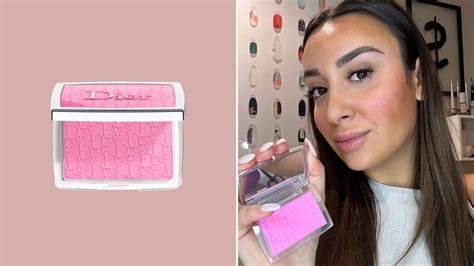 dior lilac blush|dior blush with flushed cheeks.